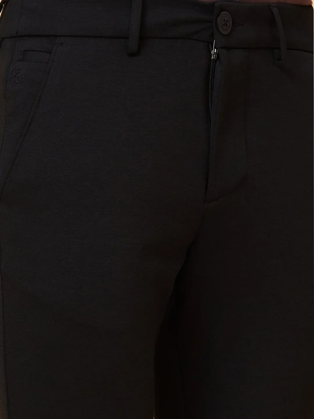 Black Cropped fit Men's Chinos by Being Human Clothing - Image 5