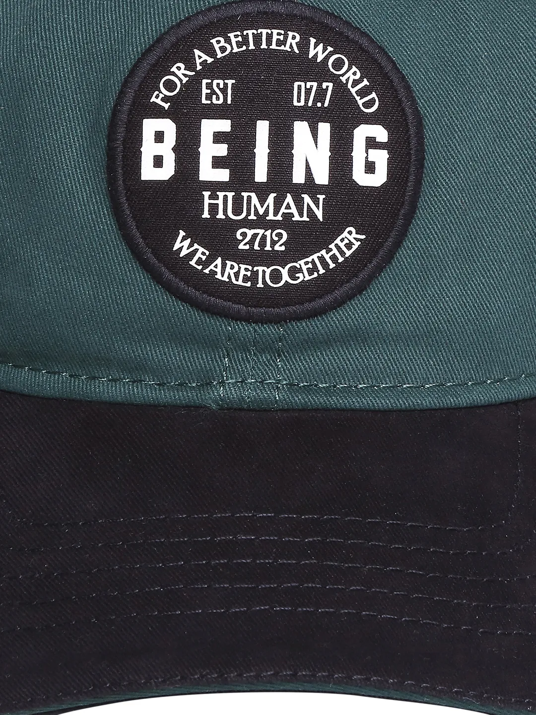 Green Cotton Unisex Cap by Being Human Clothing - Image 4