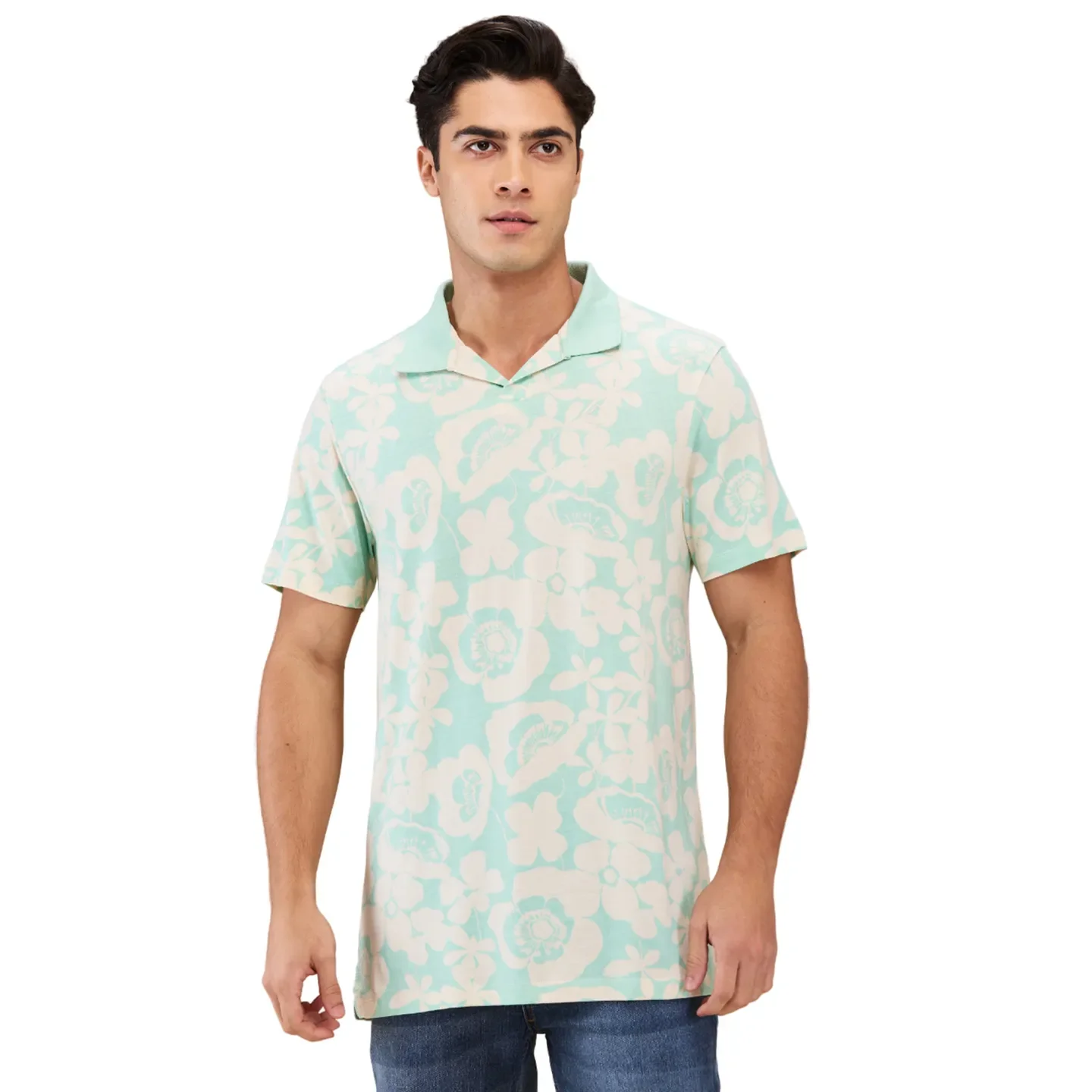 Mint Easy Fit Men's Polo T-shirt by Being Human Clothing