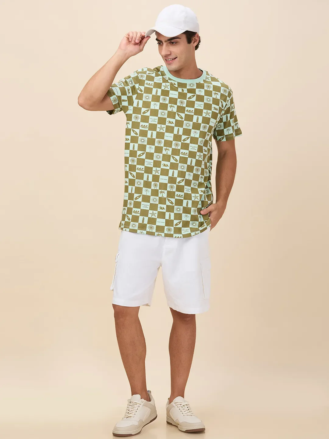 Mint Easy Fit Round Neck Men's T-Shirt by Being Human Clothing - Image 6