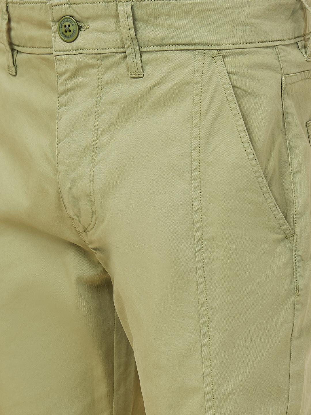 Green Regular Fit Joggers For Men By Being Human Clothing - Image 4