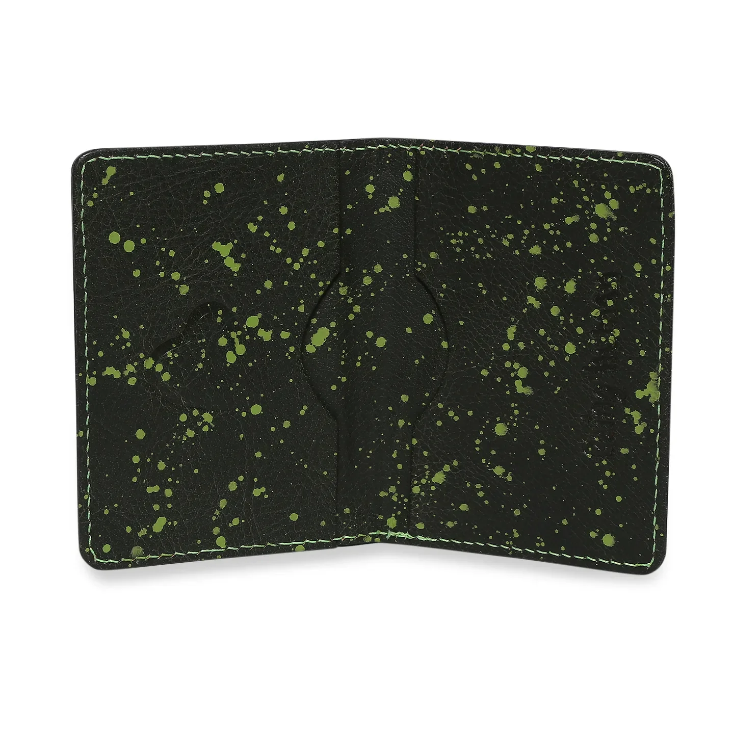 Green Leather Men's Wallet by Being Human Clothing - Image 3