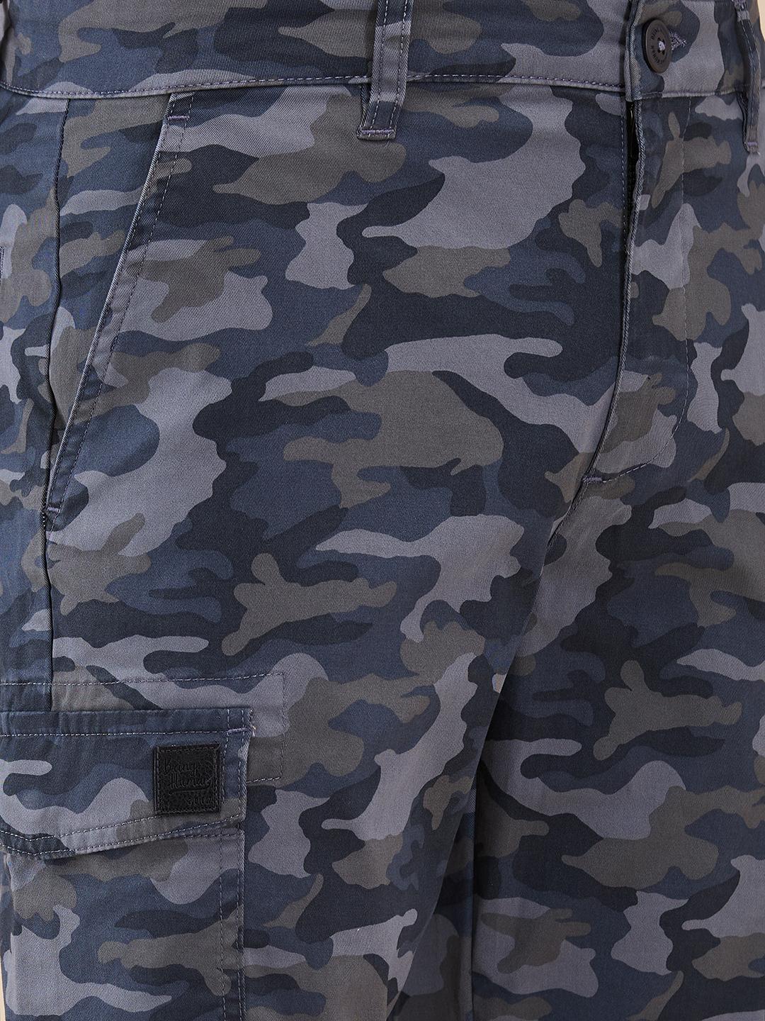 Grey Camo Easy Fit Cargo For Men By Being Human Clothing - Image 4