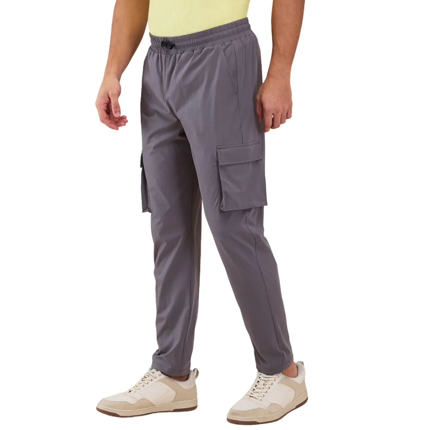 Grey Loose Fit Men's Cargos by Being Human Clothing - Image 4