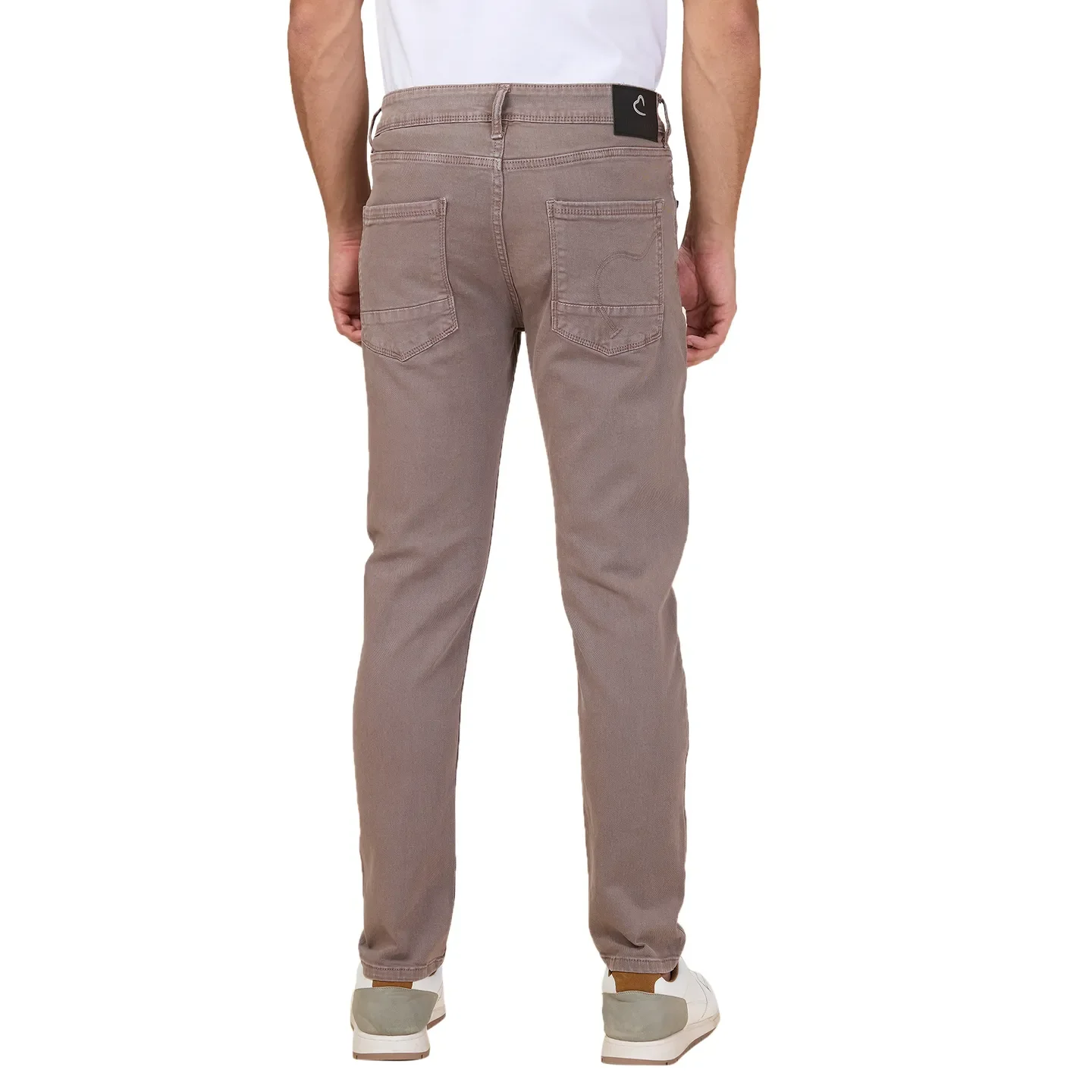 Steel Grey Cropped Fit Denims For Men By Being Human Clothing - Image 3
