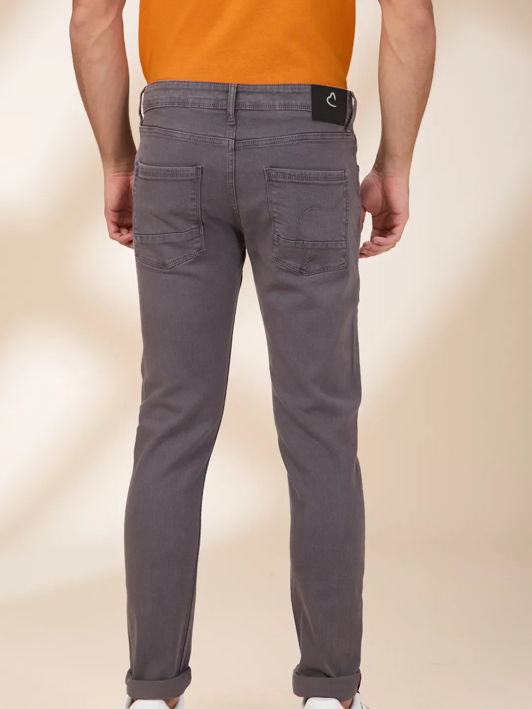 Grey Skinny Fit Men's Denims by Being Human Clothing - Image 3