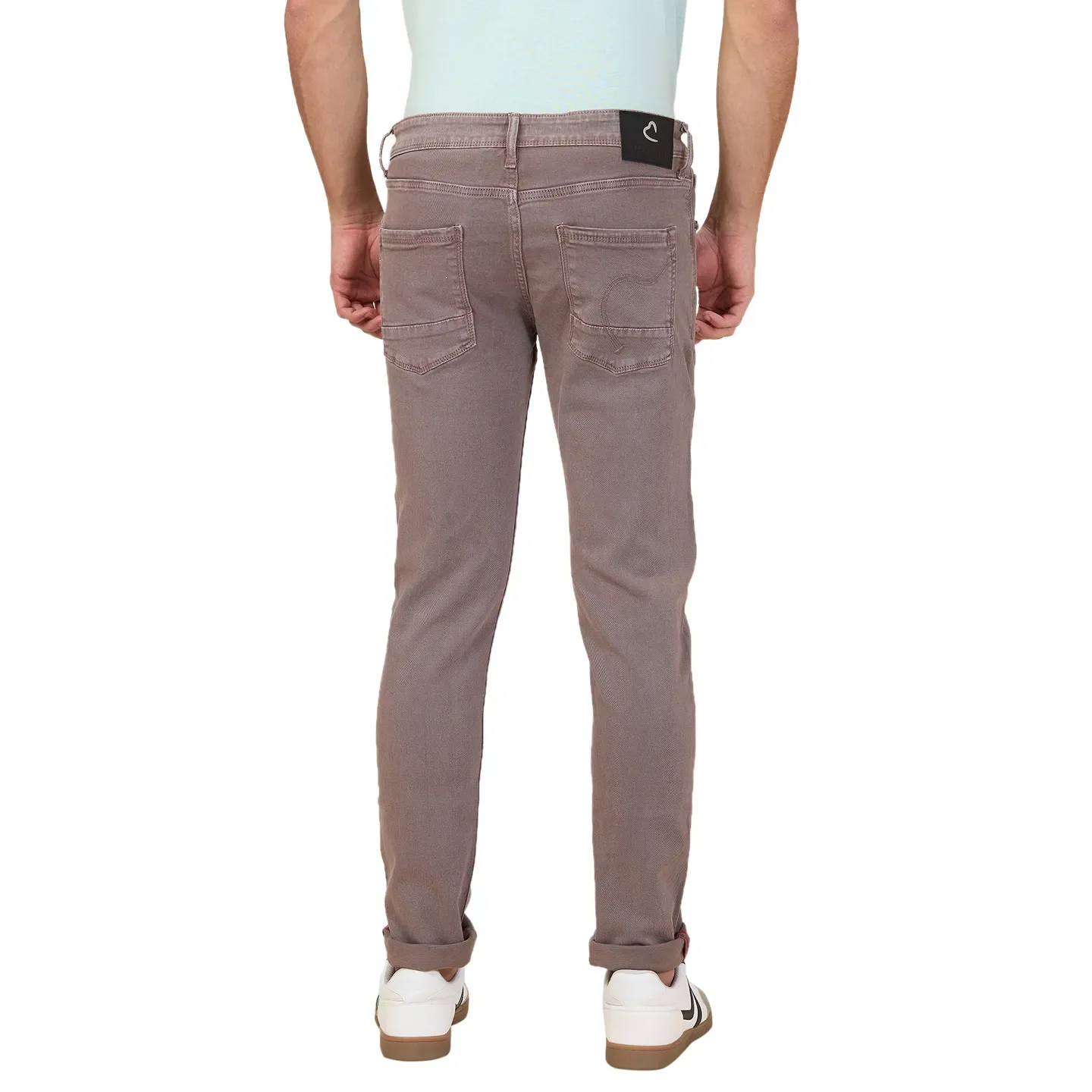 Steel Grey Skinny Fit Denims For Men By Being Human Clothing - Image 3