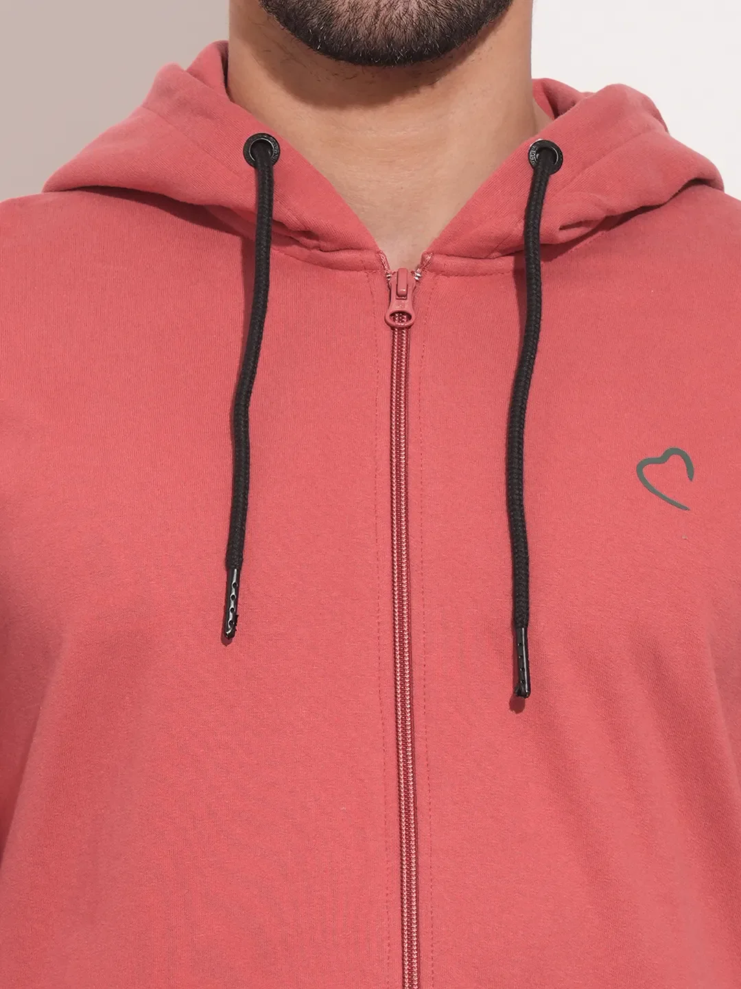Purple Regular Fit Round Neck Men's Hoodie by Being Human Clothing - Image 8