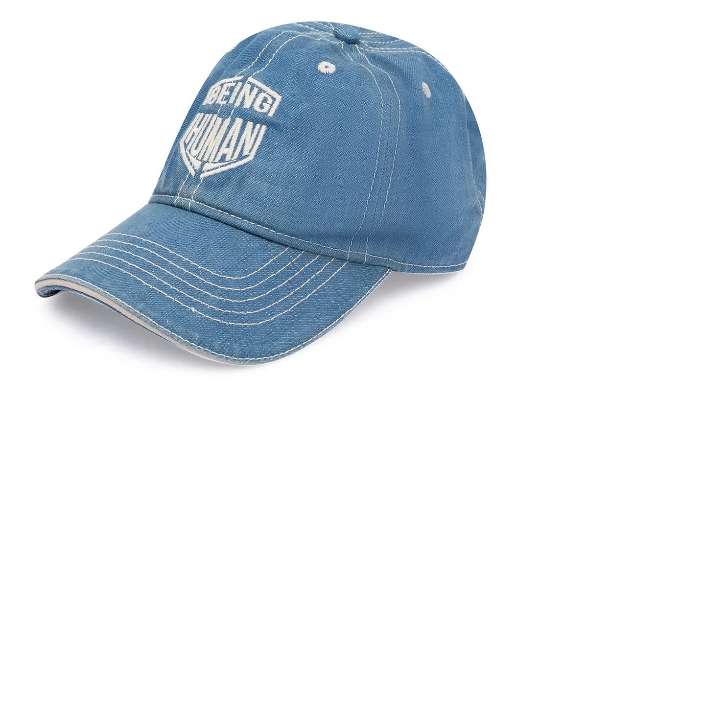 Indigo Cotton Unisex Cap by Being Human Clothing - Image 4