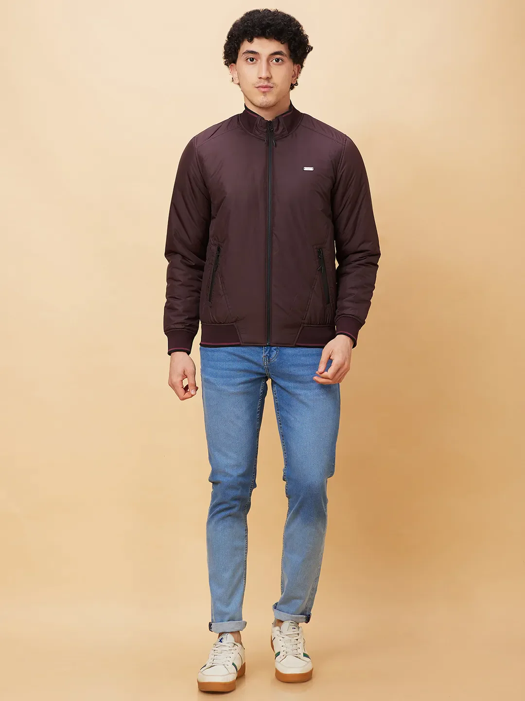 Red Regular Fit Long Sleeves Men's Jacket by Being Human Clothing - Image 2