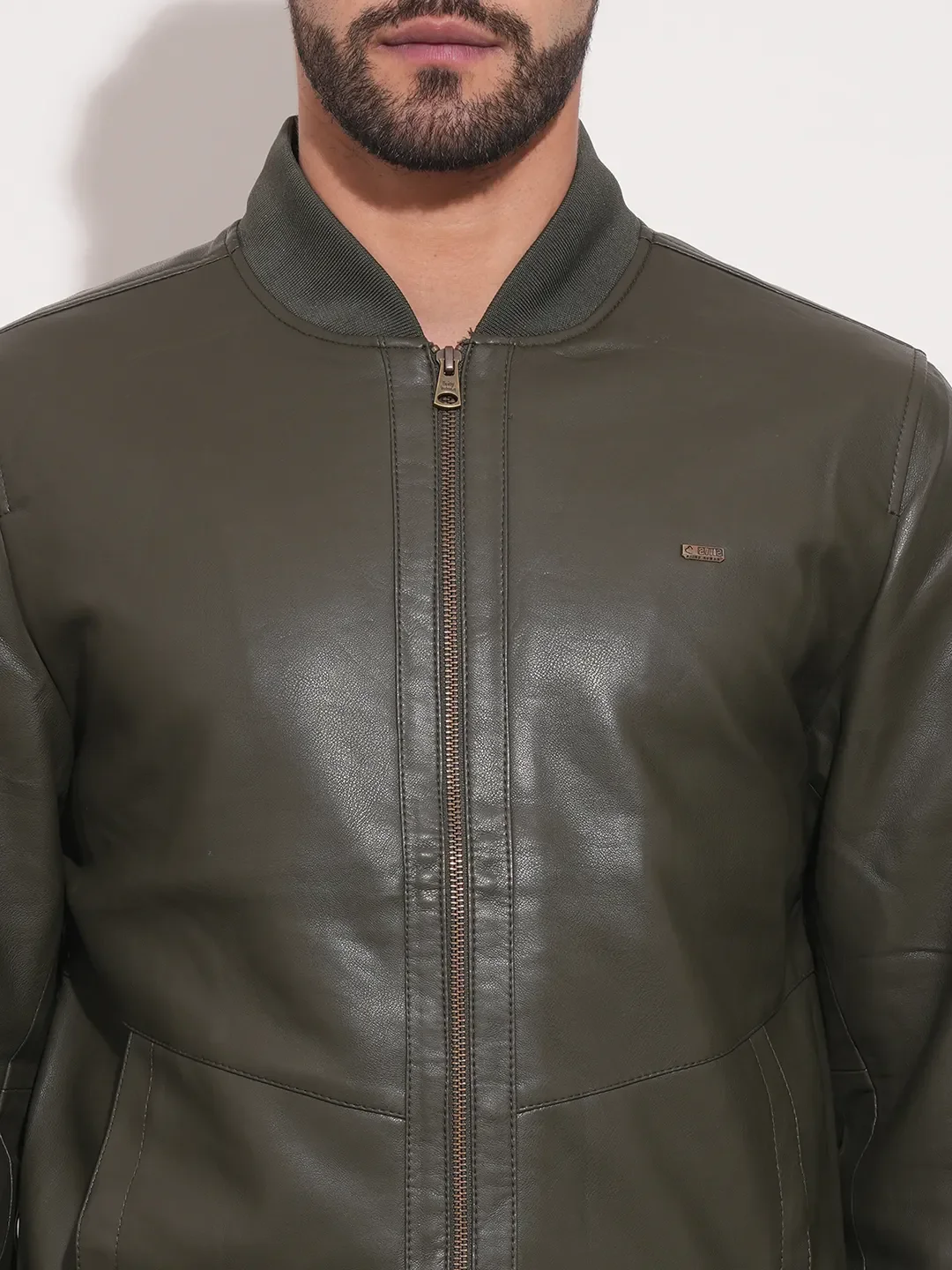 Green Regular Fit Long Sleeves Men's Jacket by Being Human Clothing - Image 5