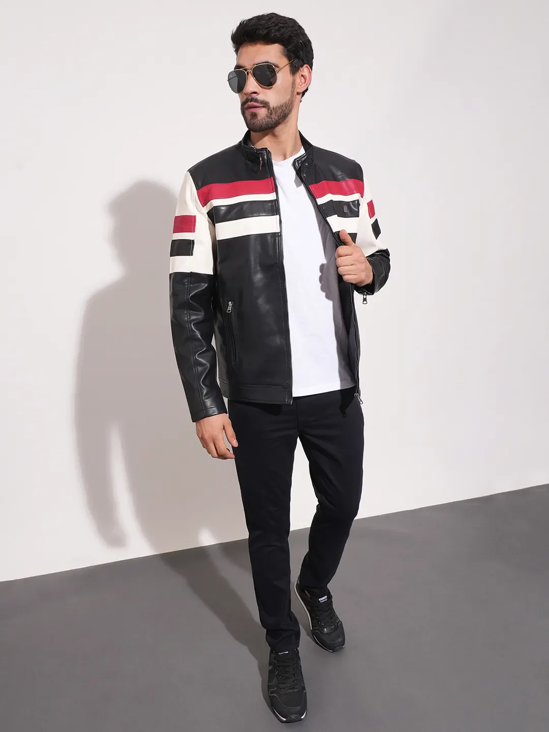Blue Regular Fit Long Sleeves Men's Jacket by Being Human Clothing - Image 4
