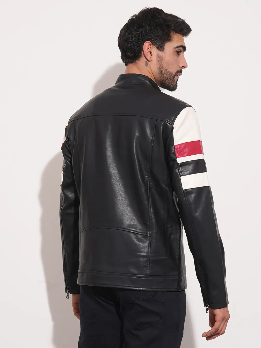 Blue Regular Fit Long Sleeves Men's Jacket by Being Human Clothing - Image 5