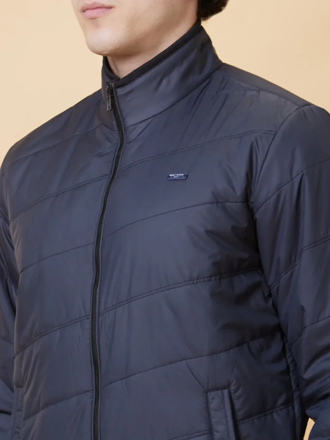 Blue Regular Fit Long Sleeves Men's Jacket by Being Human Clothing - Image 5