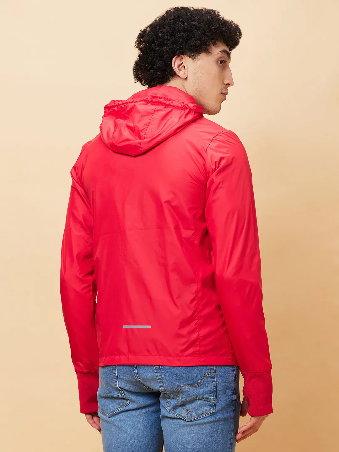 Red Regular Fit Long Sleeves Men's Jacket by Being Human Clothing - Image 3