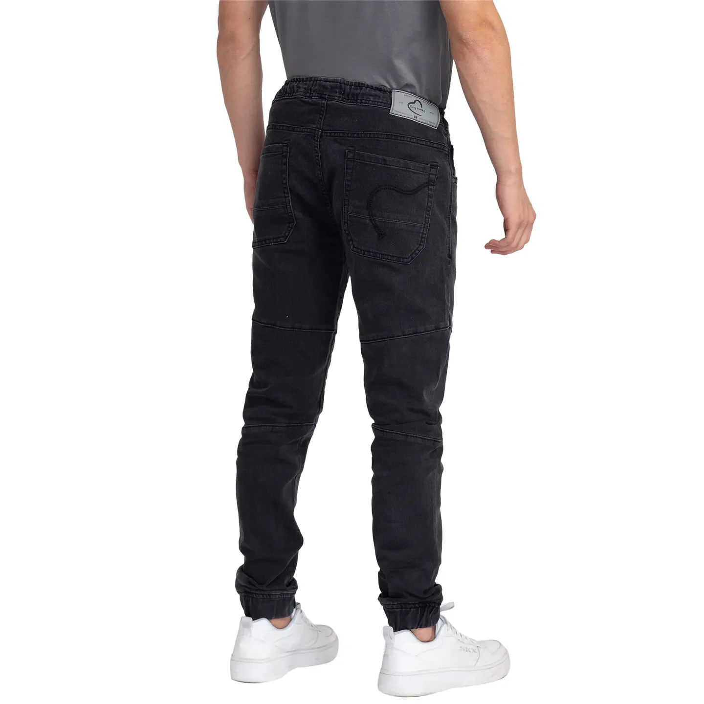 Black Jogger Fit Men's Denims by Being Human Clothing - Image 3