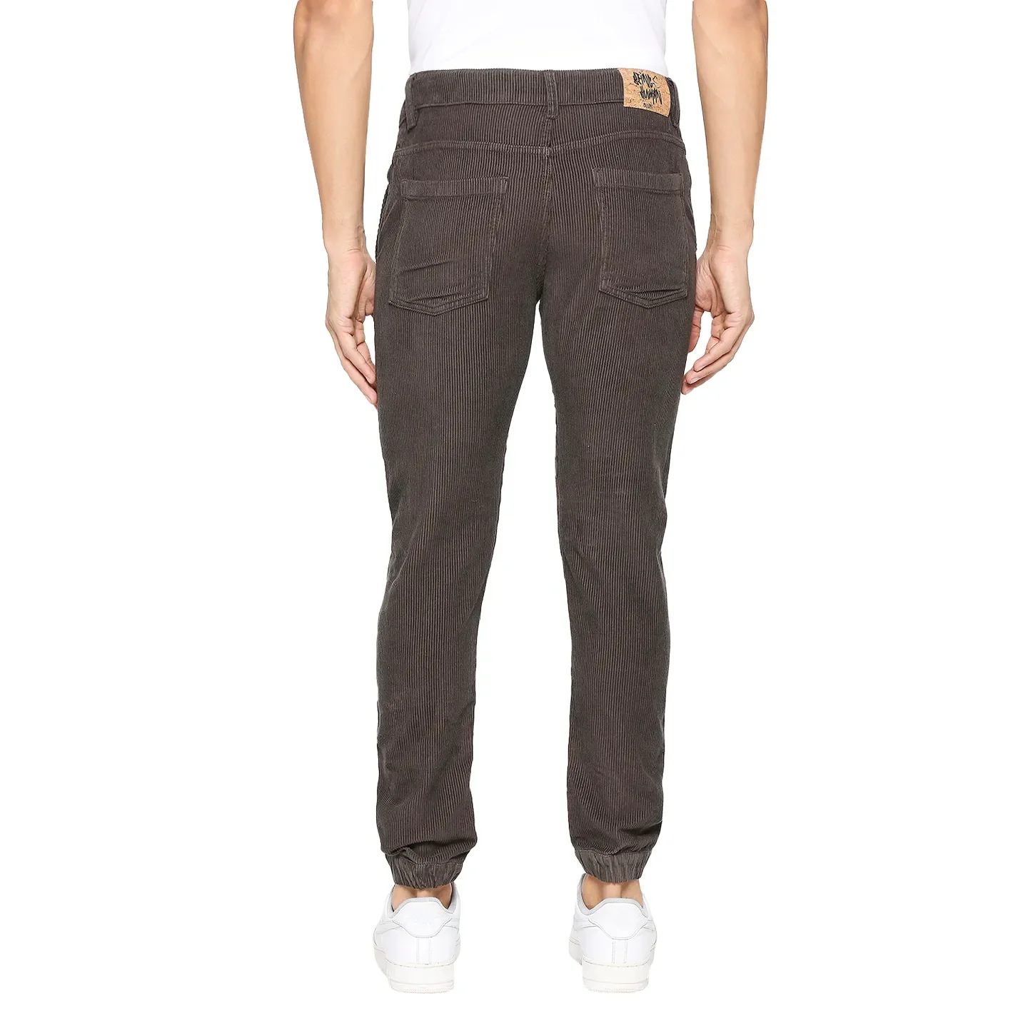 Charcoal Slim Fit Joggers For Men By Being Human Clothing - Image 4