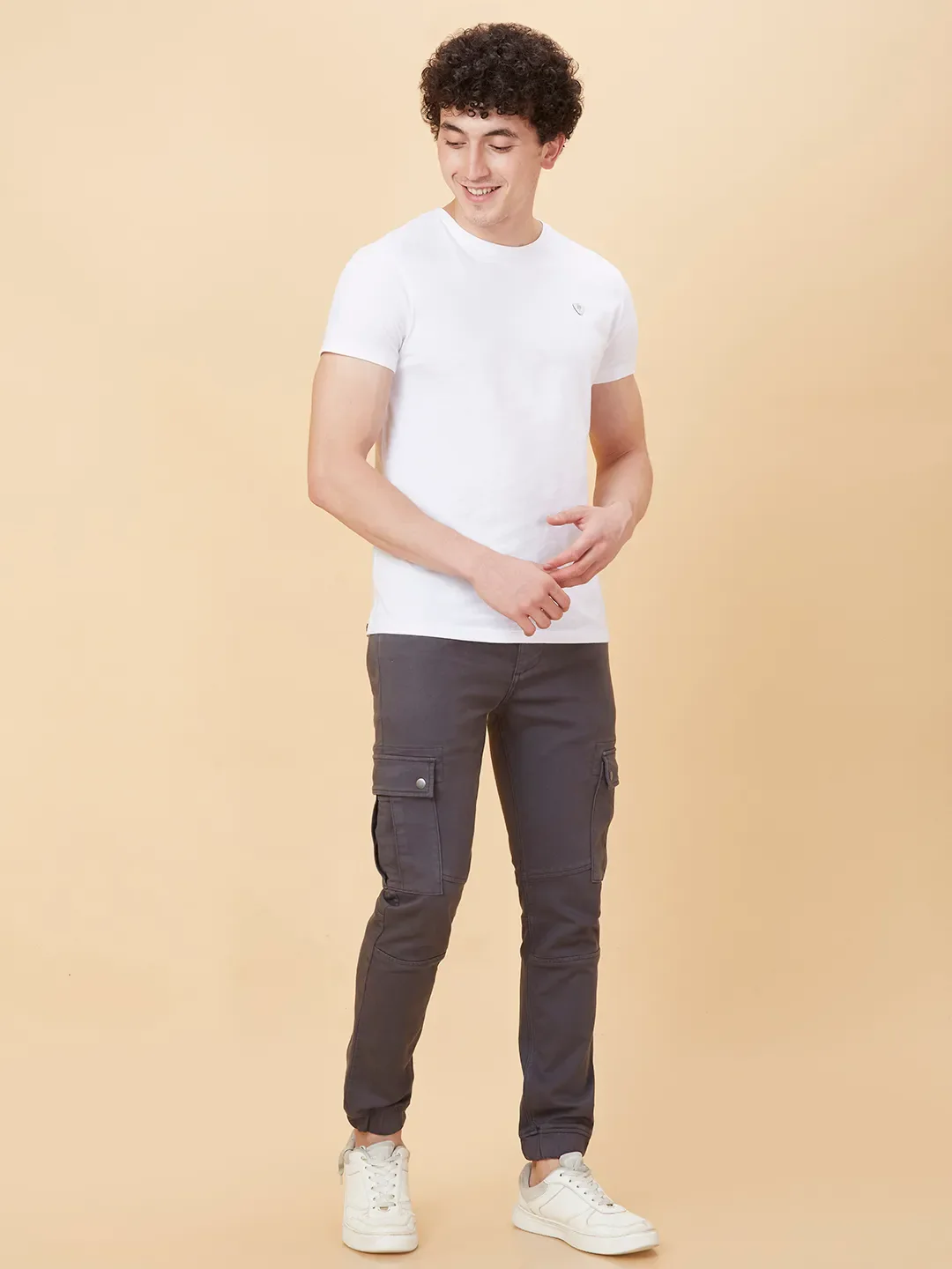 Grey Jogger fit Men's Joggers by Being Human Clothing - Image 2