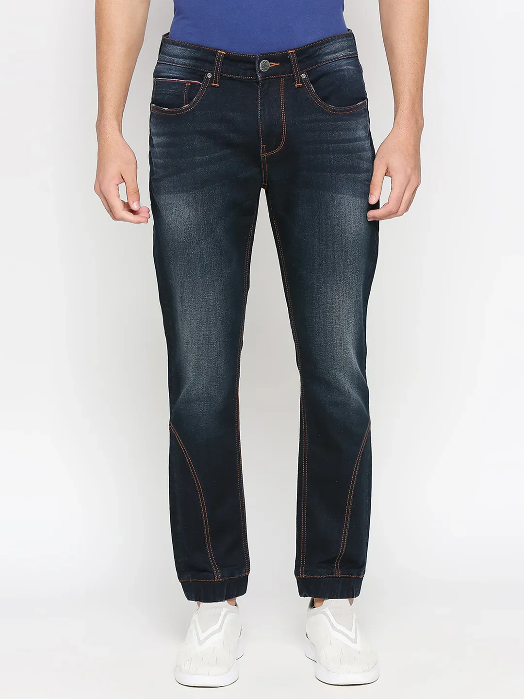 Blue Jogger Fit Men's Denims by Being Human Clothing