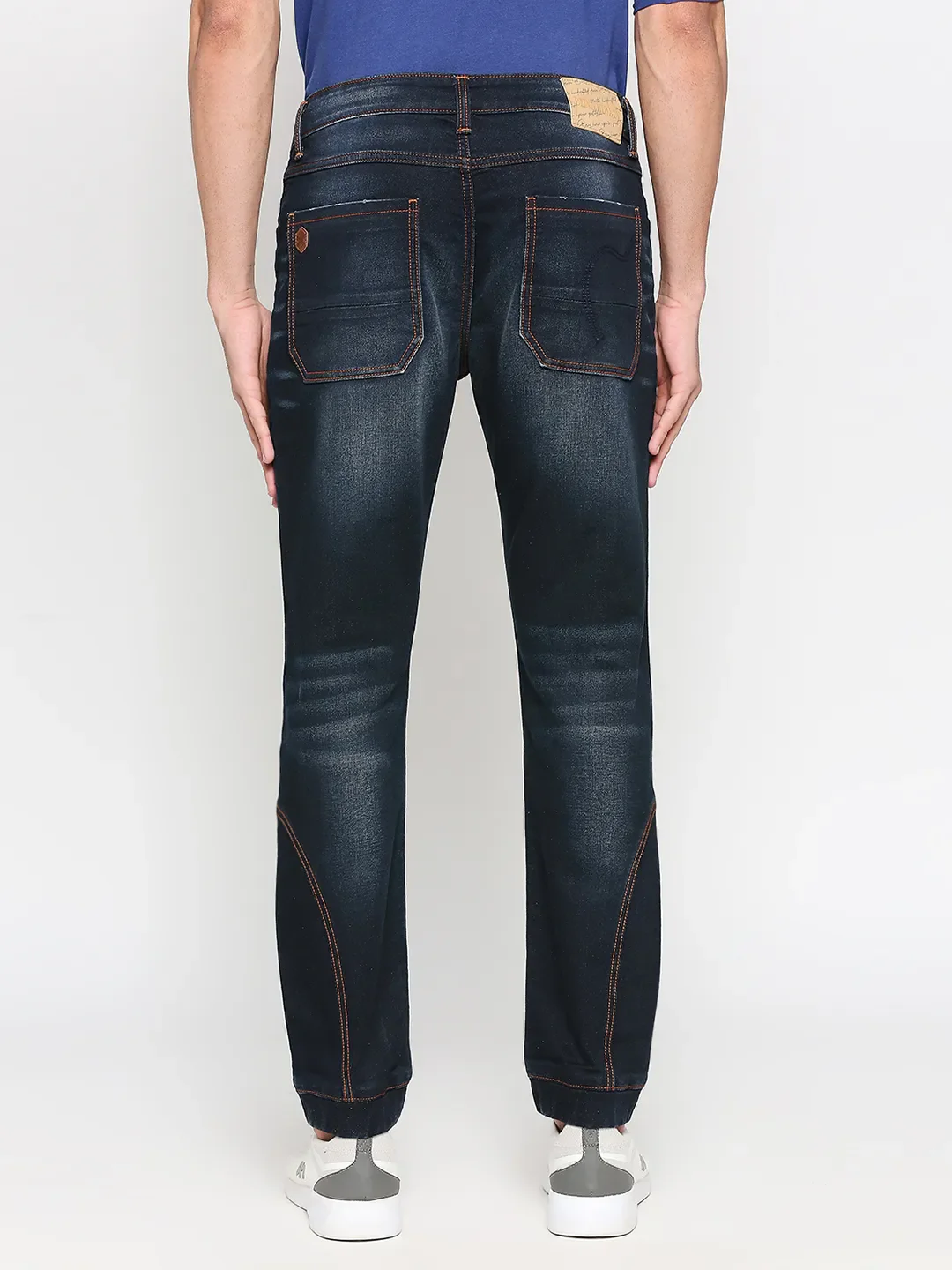 Blue Jogger Fit Men's Denims by Being Human Clothing - Image 4