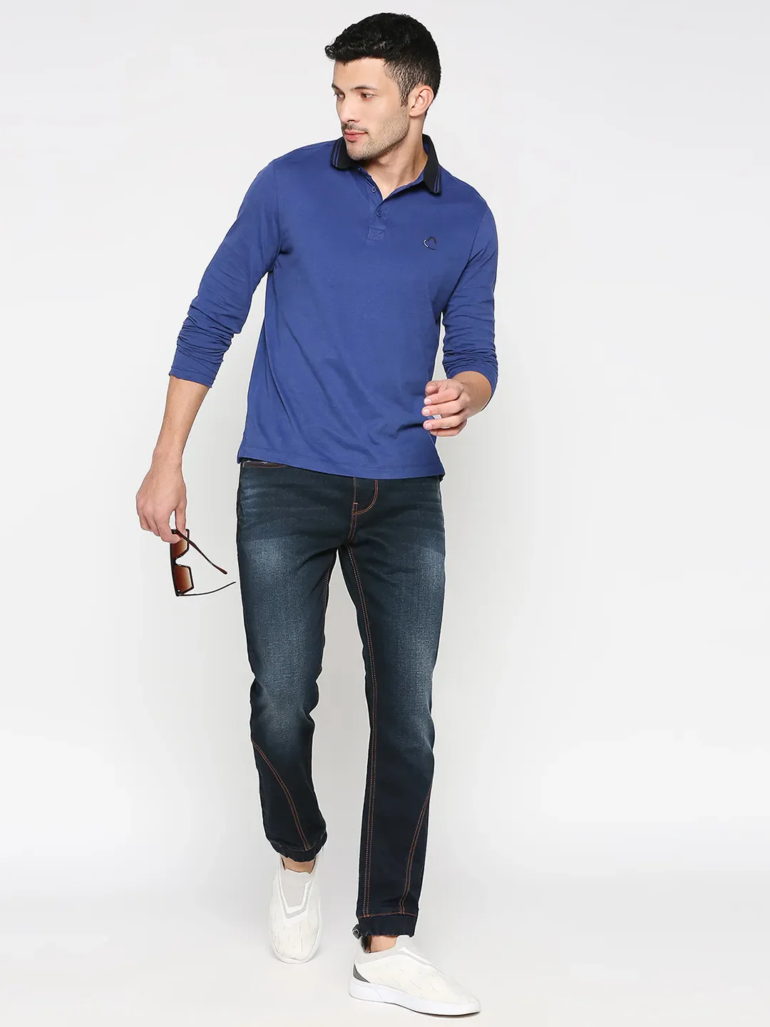 Blue Jogger Fit Men's Denims by Being Human Clothing - Image 6