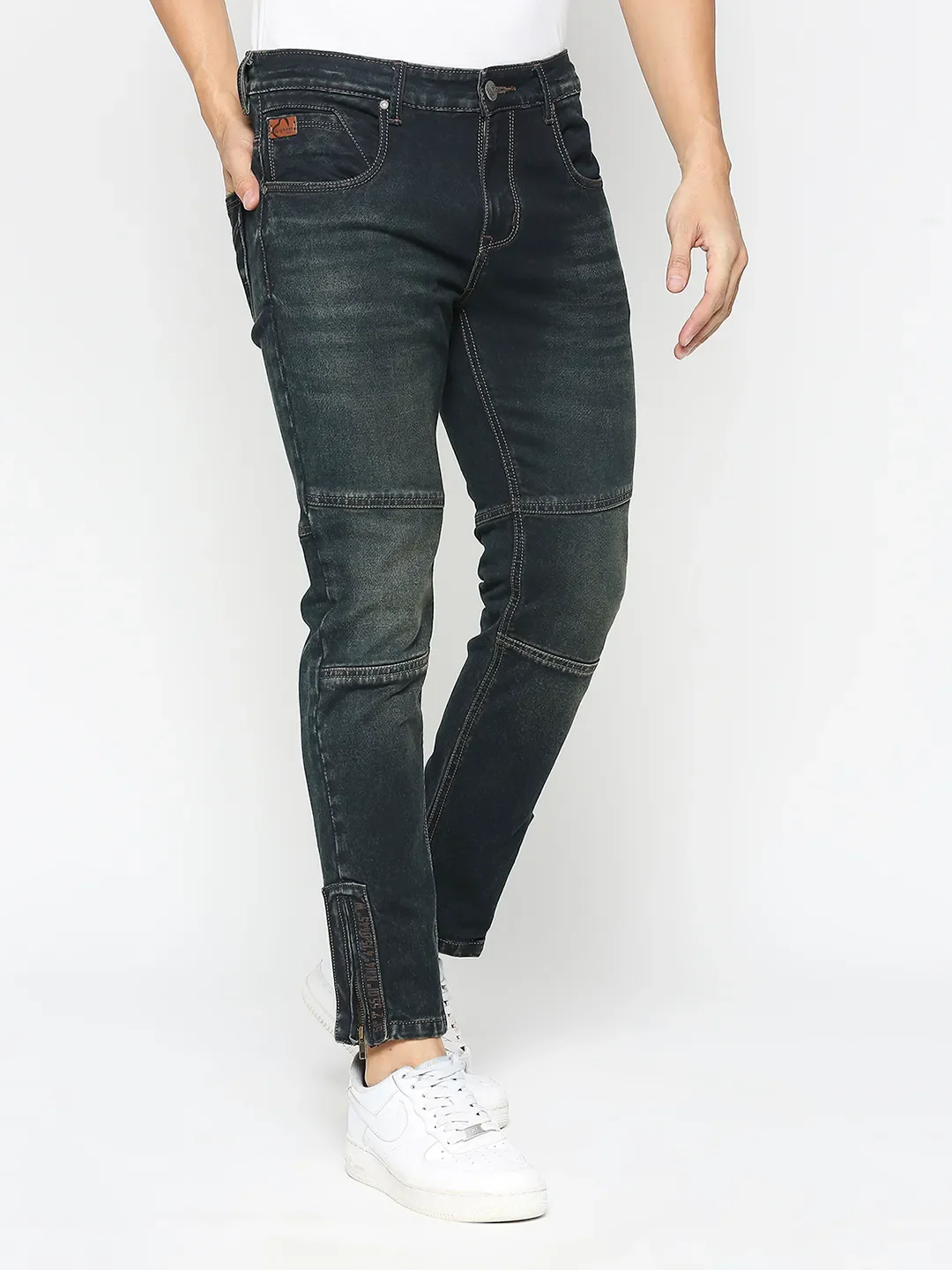 Blue Jogger Fit Men's Denims by Being Human Clothing - Image 3
