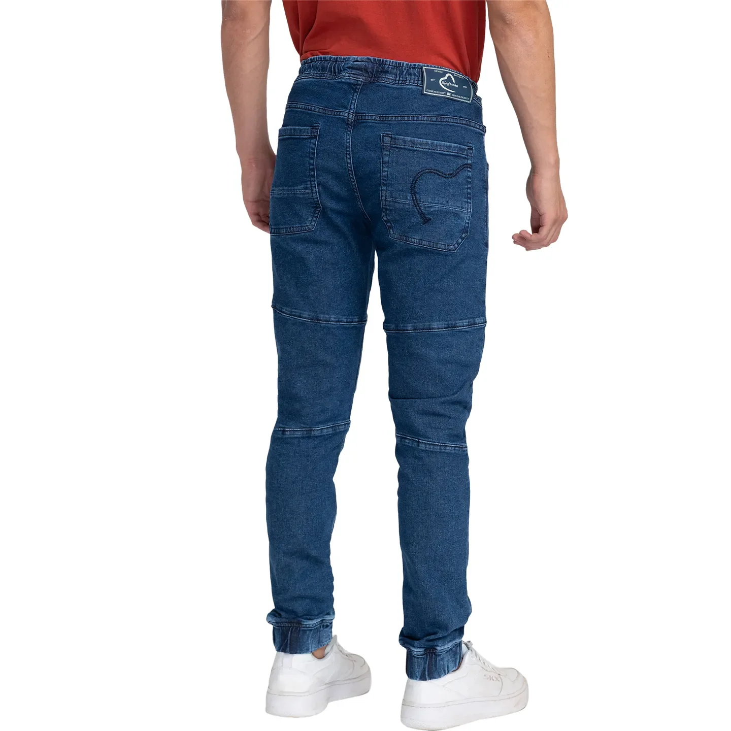 Blue Jogger Fit Men's Denims by Being Human Clothing - Image 3