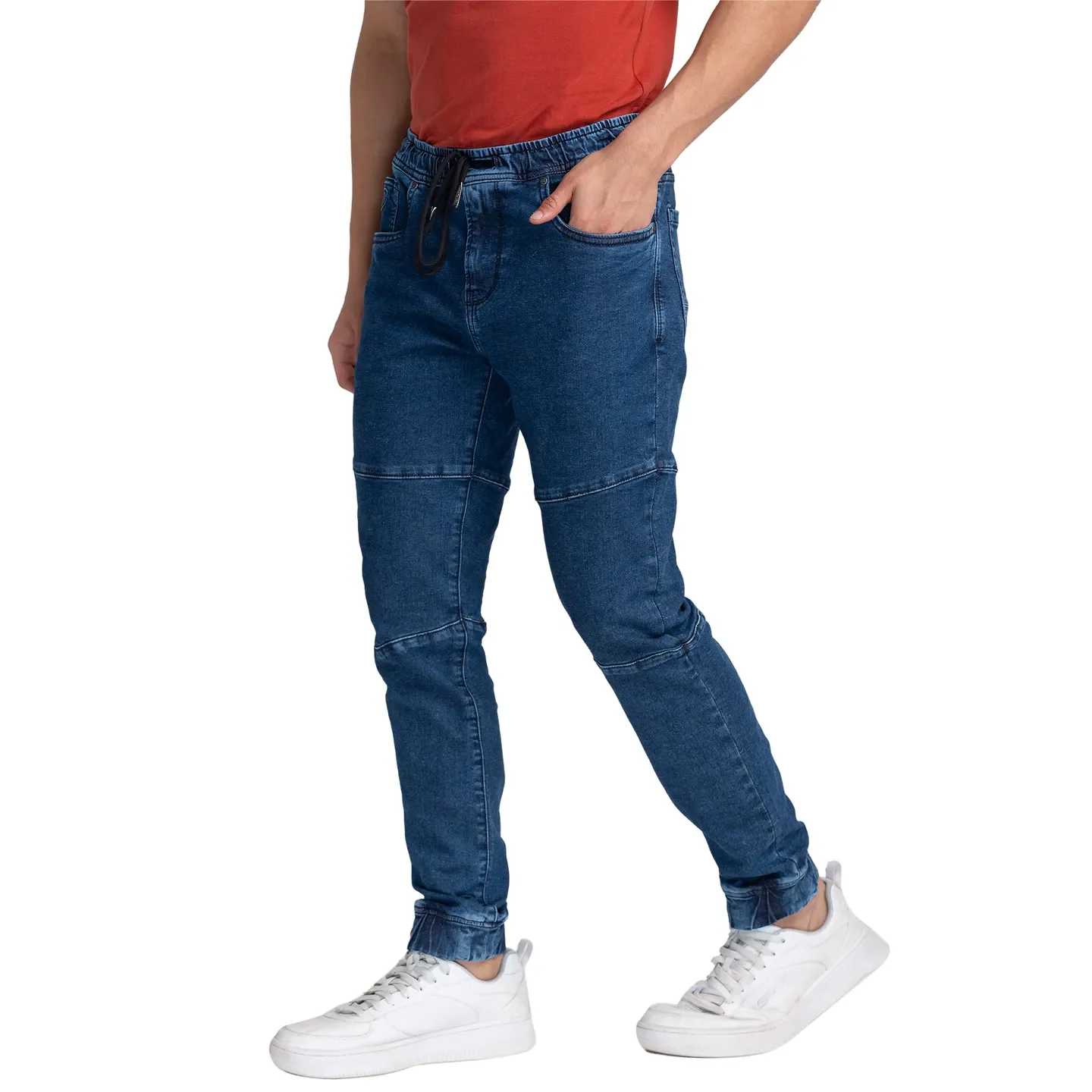 Blue Jogger Fit Men's Denims by Being Human Clothing - Image 4