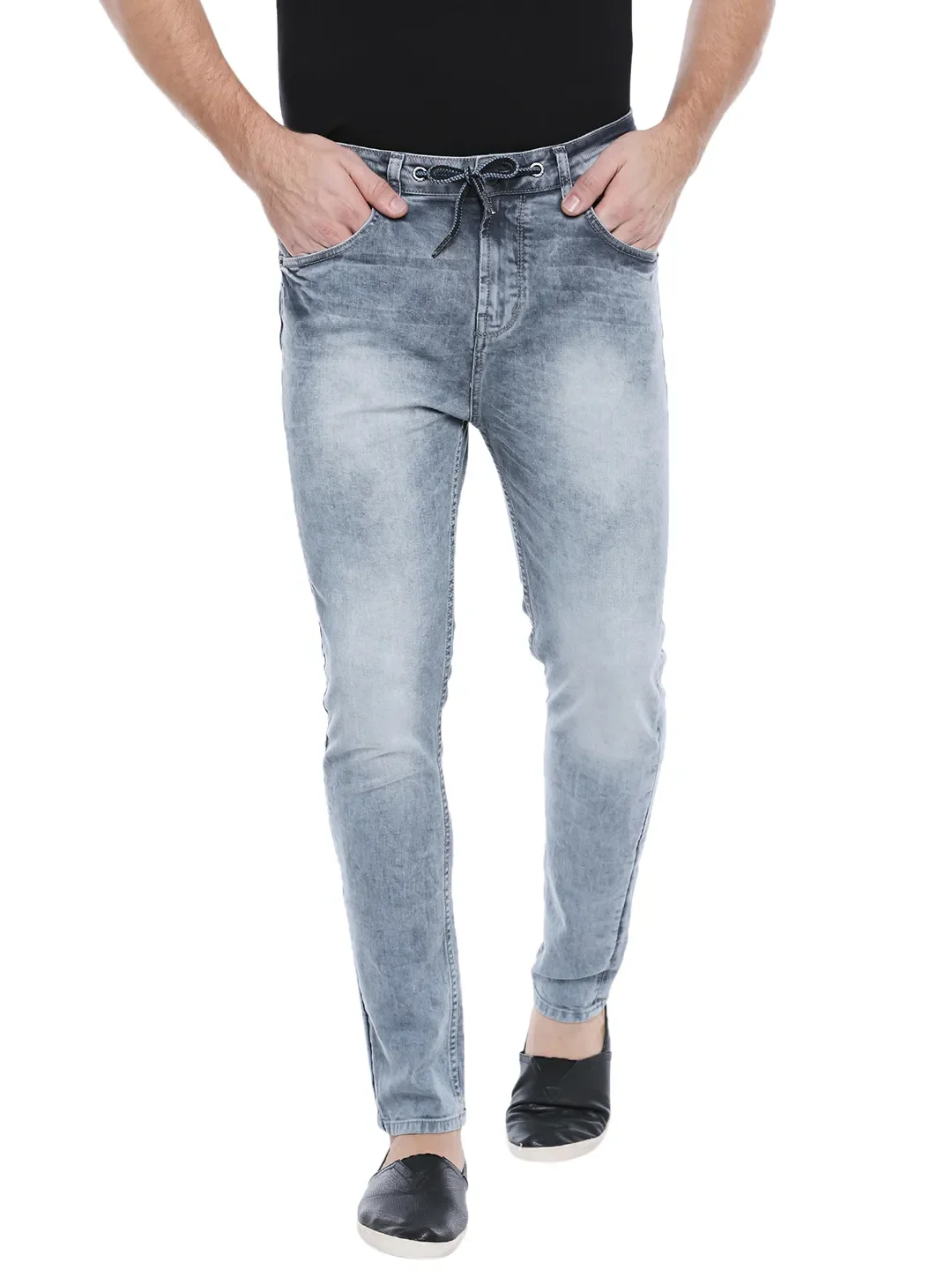 Grey Jogger Fit Men's Denims by Being Human Clothing