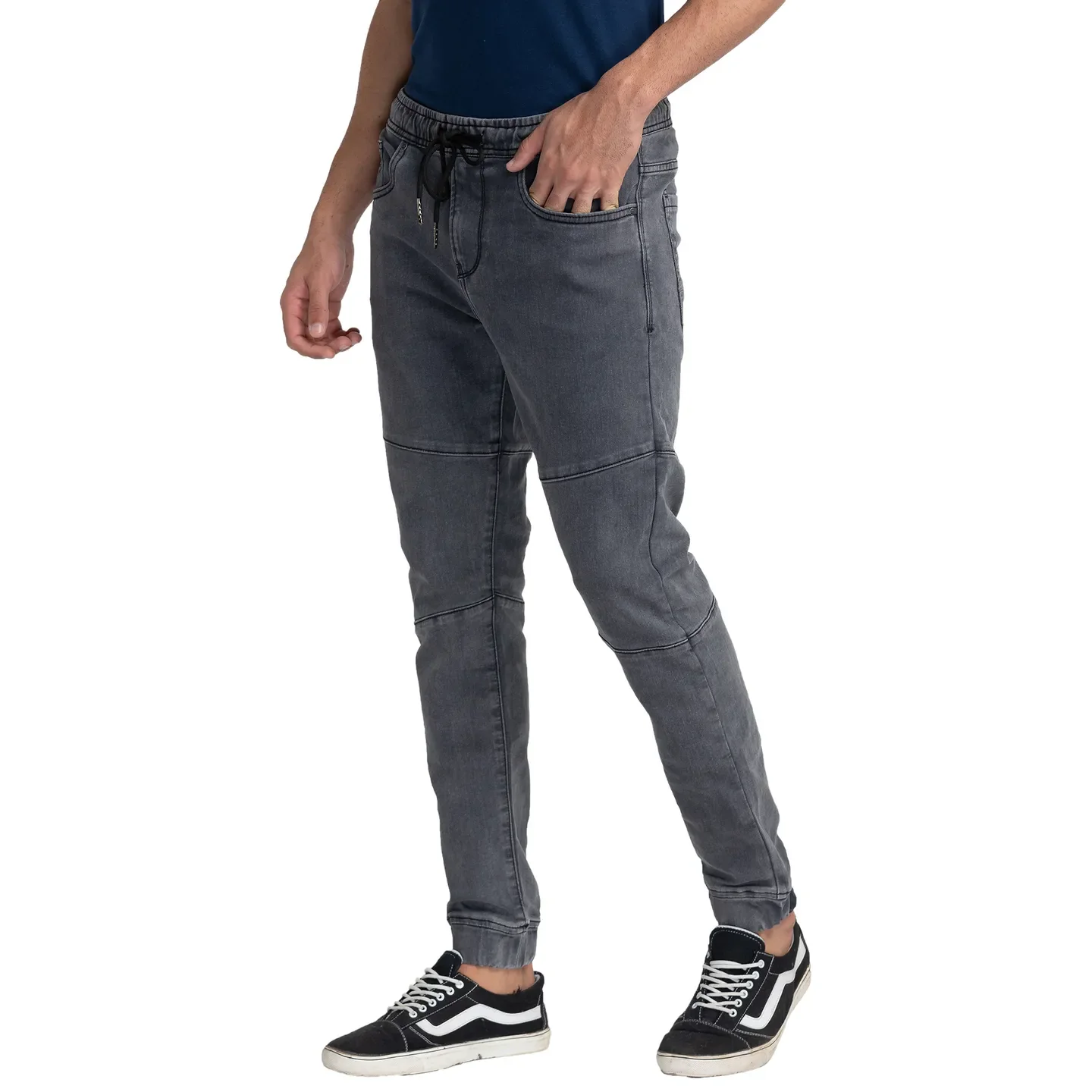 Grey Jogger Fit Men's Denims by Being Human Clothing - Image 4