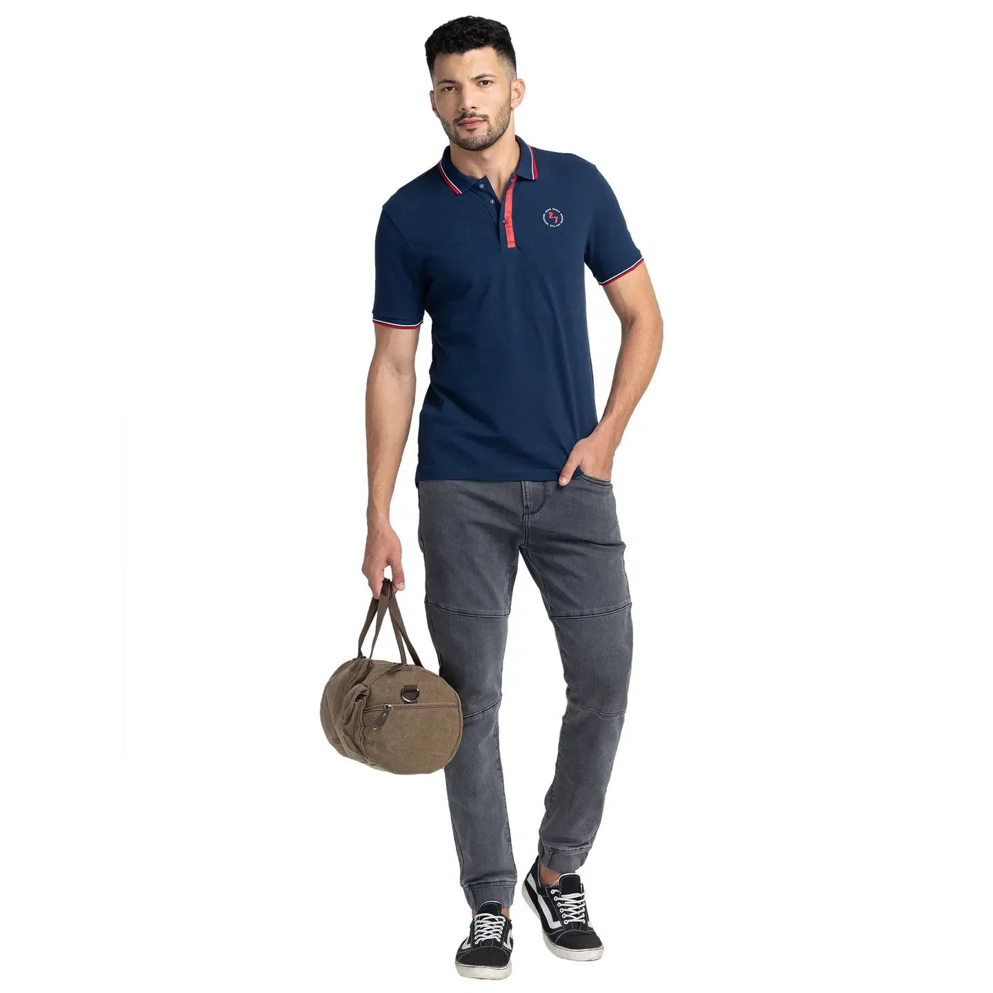 Grey Jogger Fit Men's Denims by Being Human Clothing - Image 6