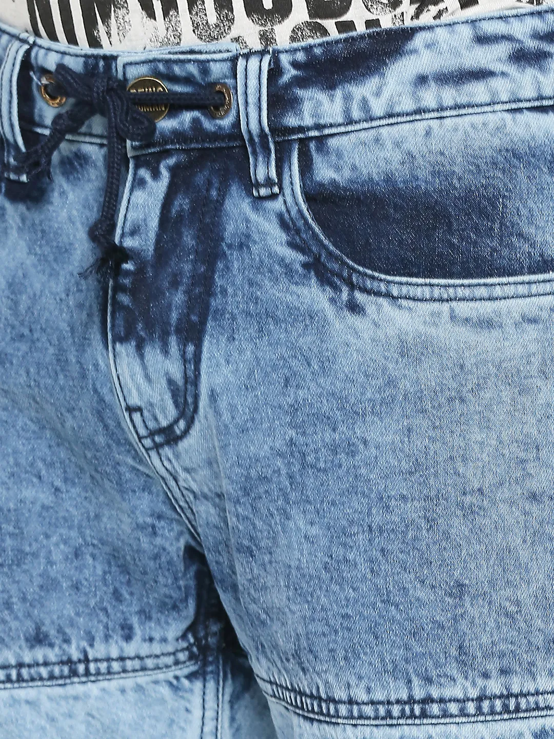 Blue Jogger Fit Men's Denims by Being Human Clothing - Image 3