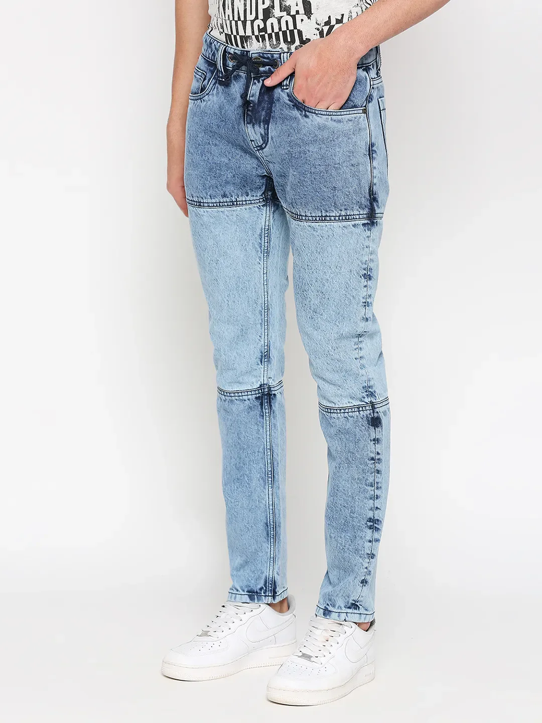 Blue Jogger Fit Men's Denims by Being Human Clothing - Image 5