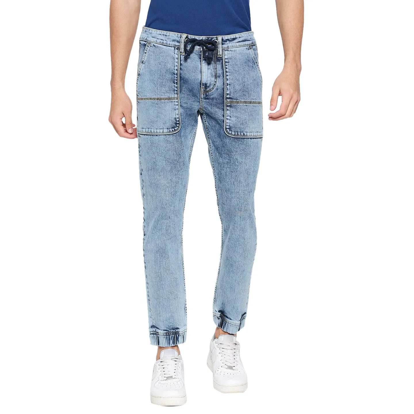 Blue Jogger Fit Men's Denims by Being Human Clothing