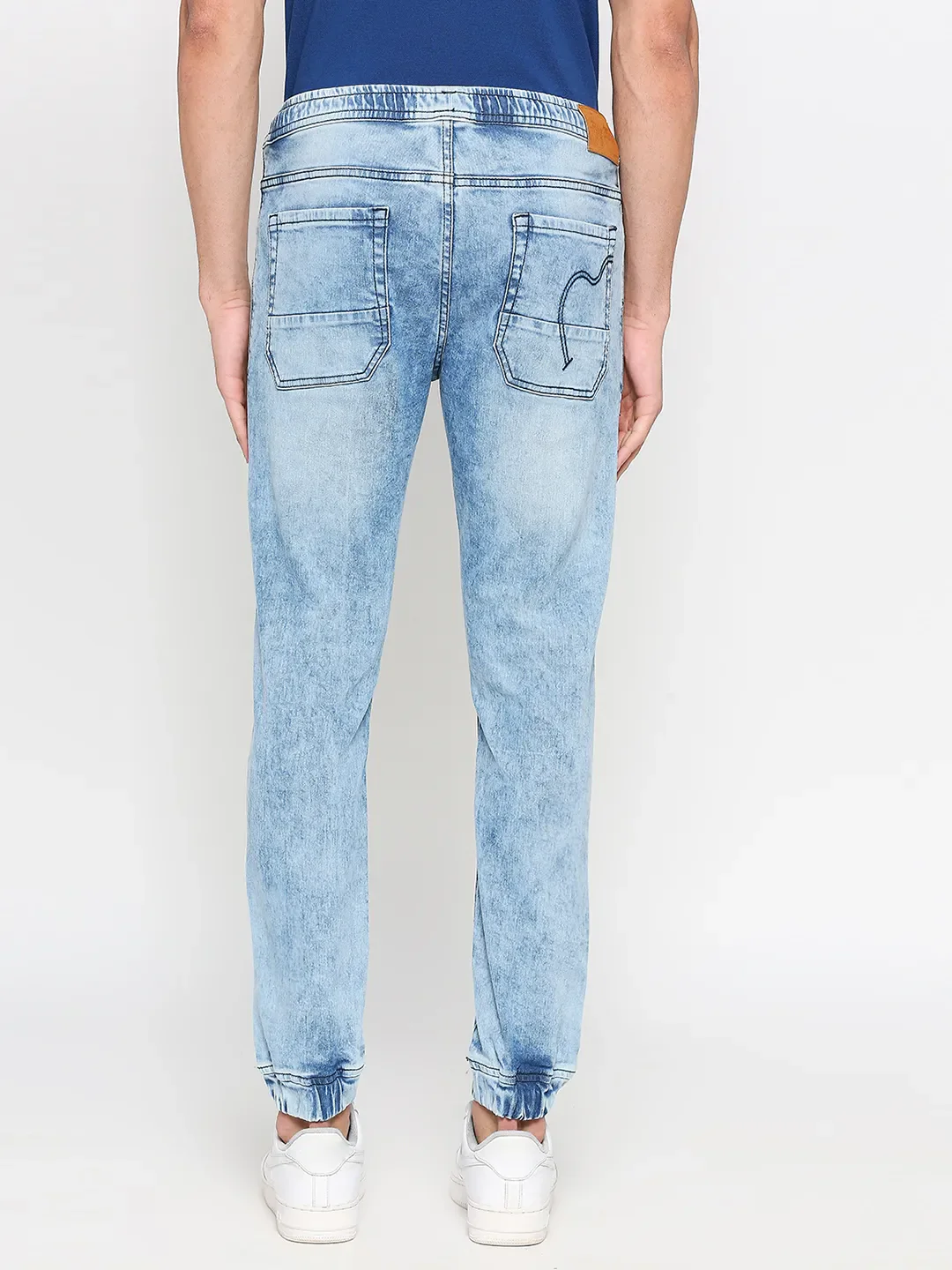 Blue Jogger Fit Men's Denims by Being Human Clothing - Image 4