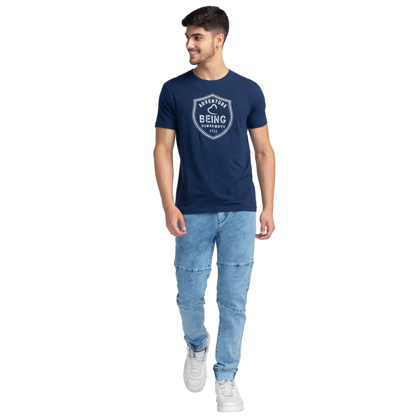 Blue Jogger Fit Men's Denims by Being Human Clothing - Image 2