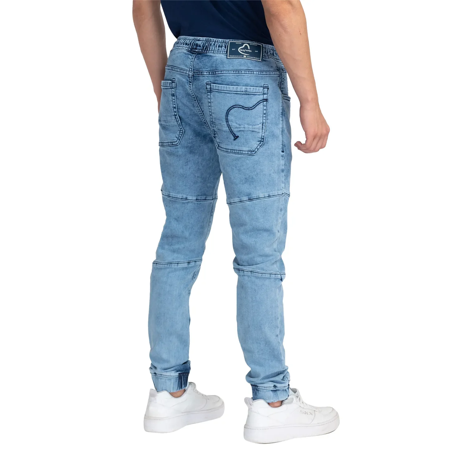Blue Jogger Fit Men's Denims by Being Human Clothing - Image 3