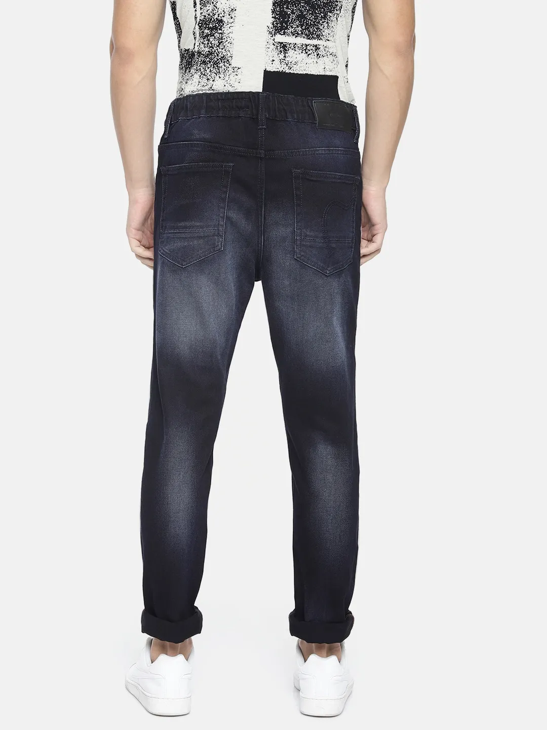 Blue Jogger Fit Men's Denims by Being Human Clothing - Image 3
