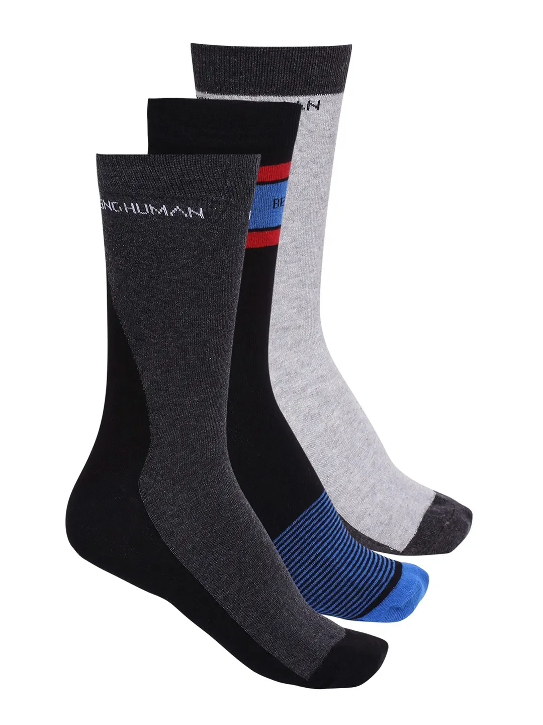 Multicolor Regular Fit Cotton Men's Socks by Being Human Clothing - Image 9
