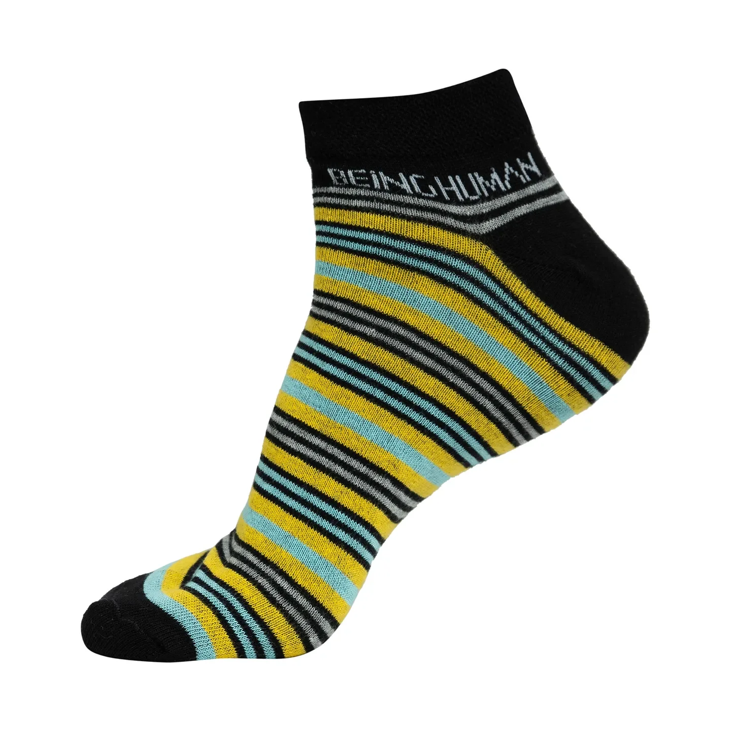 Multicolor Ankle Length Cotton Men's Socks by Being Human Clothing - Image 3