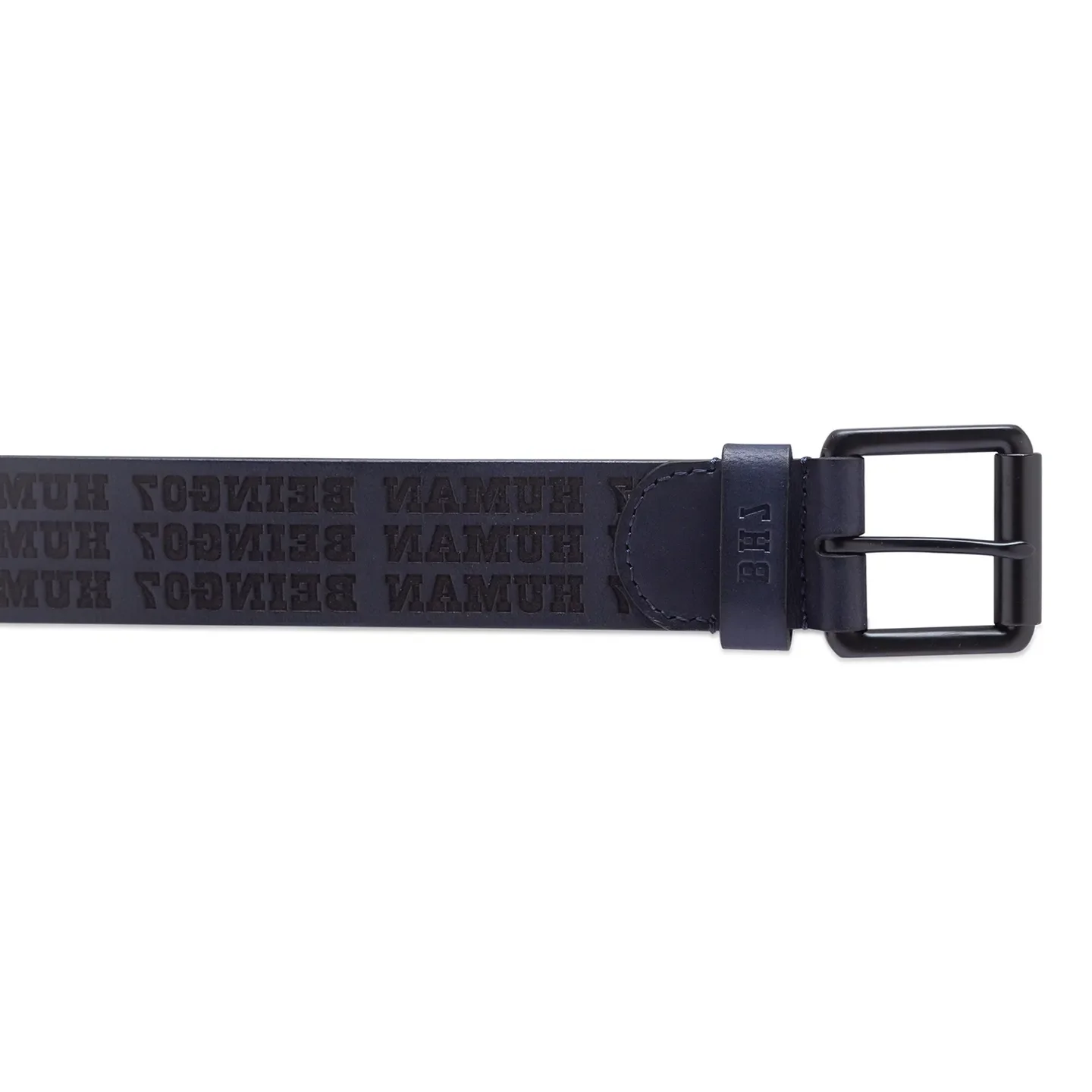 Navy Leather Men's Belt By Being Human Clothing - Image 4