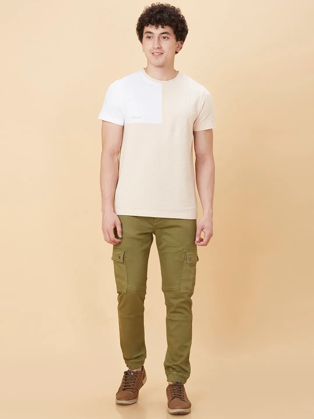 Orange Regular Fit Men's Short Sleeves T-Shirt by Being Human Clothing - Image 2