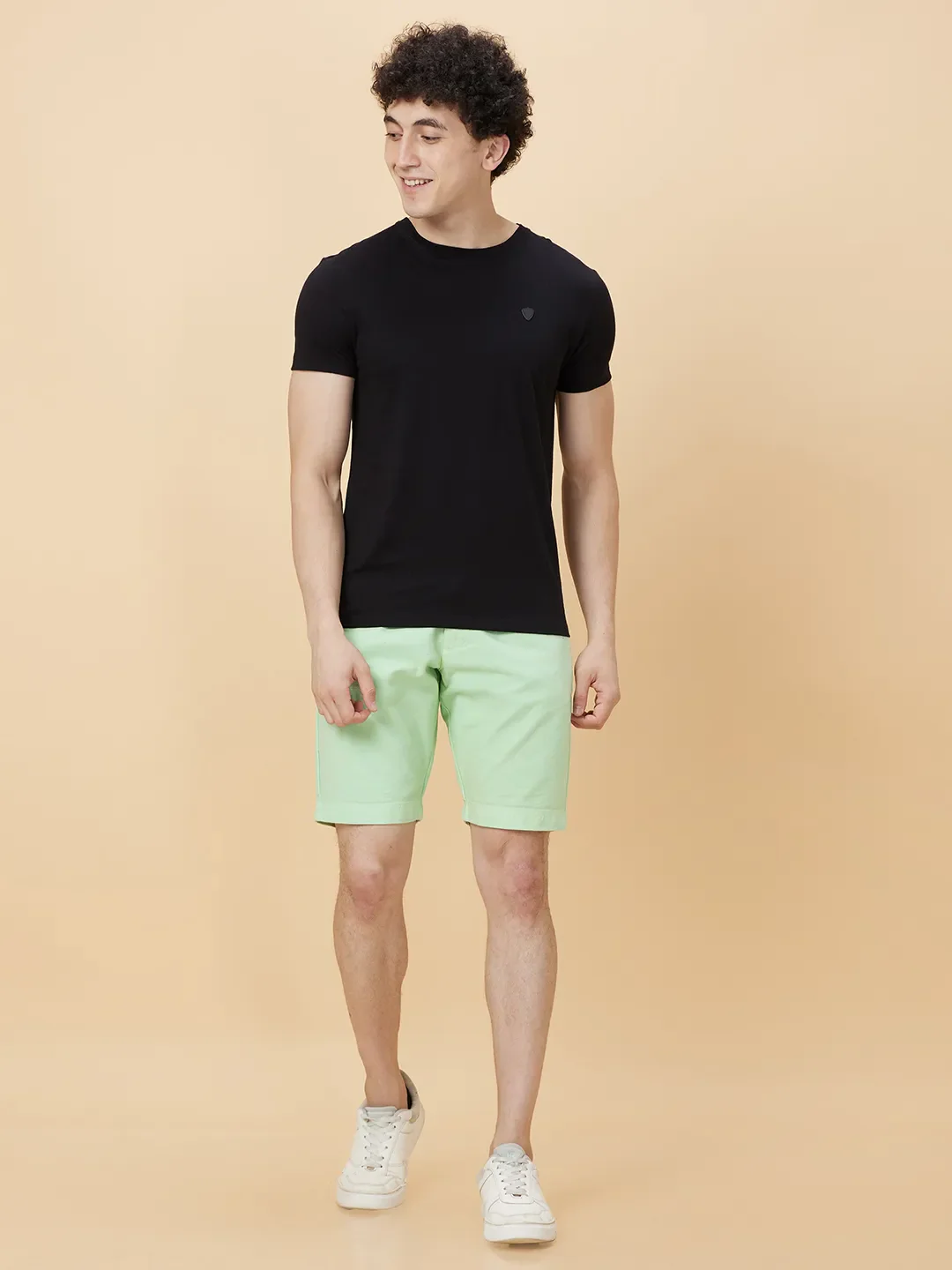 Black Regular Fit Round Neck Men's T-Shirt by Being Human Clothing - Image 2