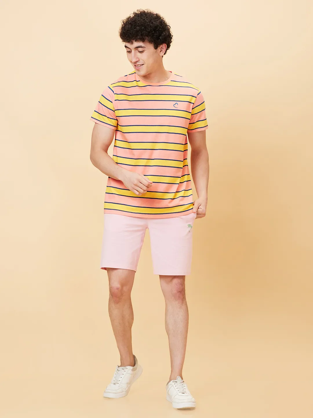 Coral Regular Fit Round Neck Men's T-Shirt by Being Human Clothing - Image 2