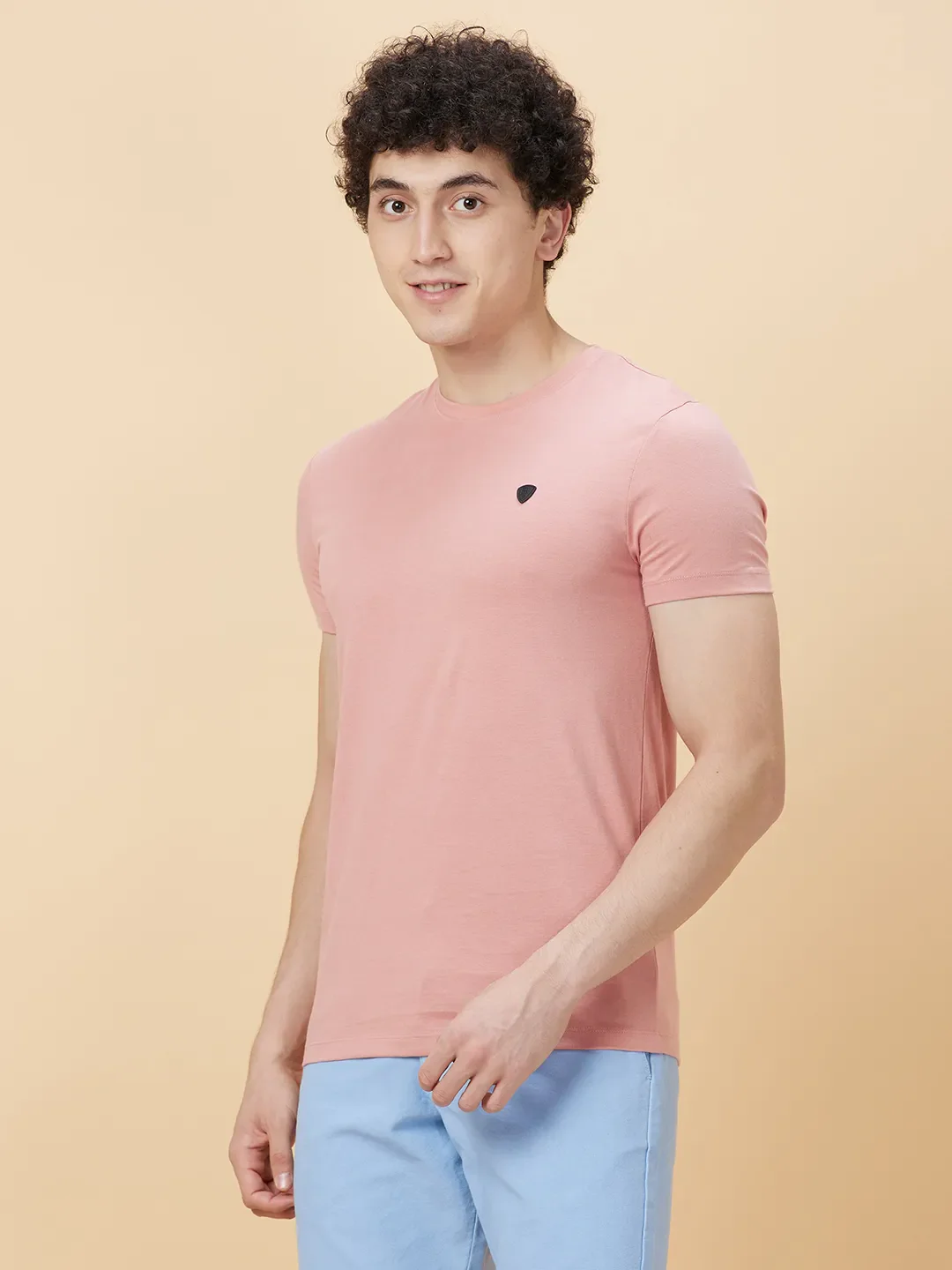 Coral Regular Fit Round Neck Men's T-Shirt by Being Human Clothing - Image 3