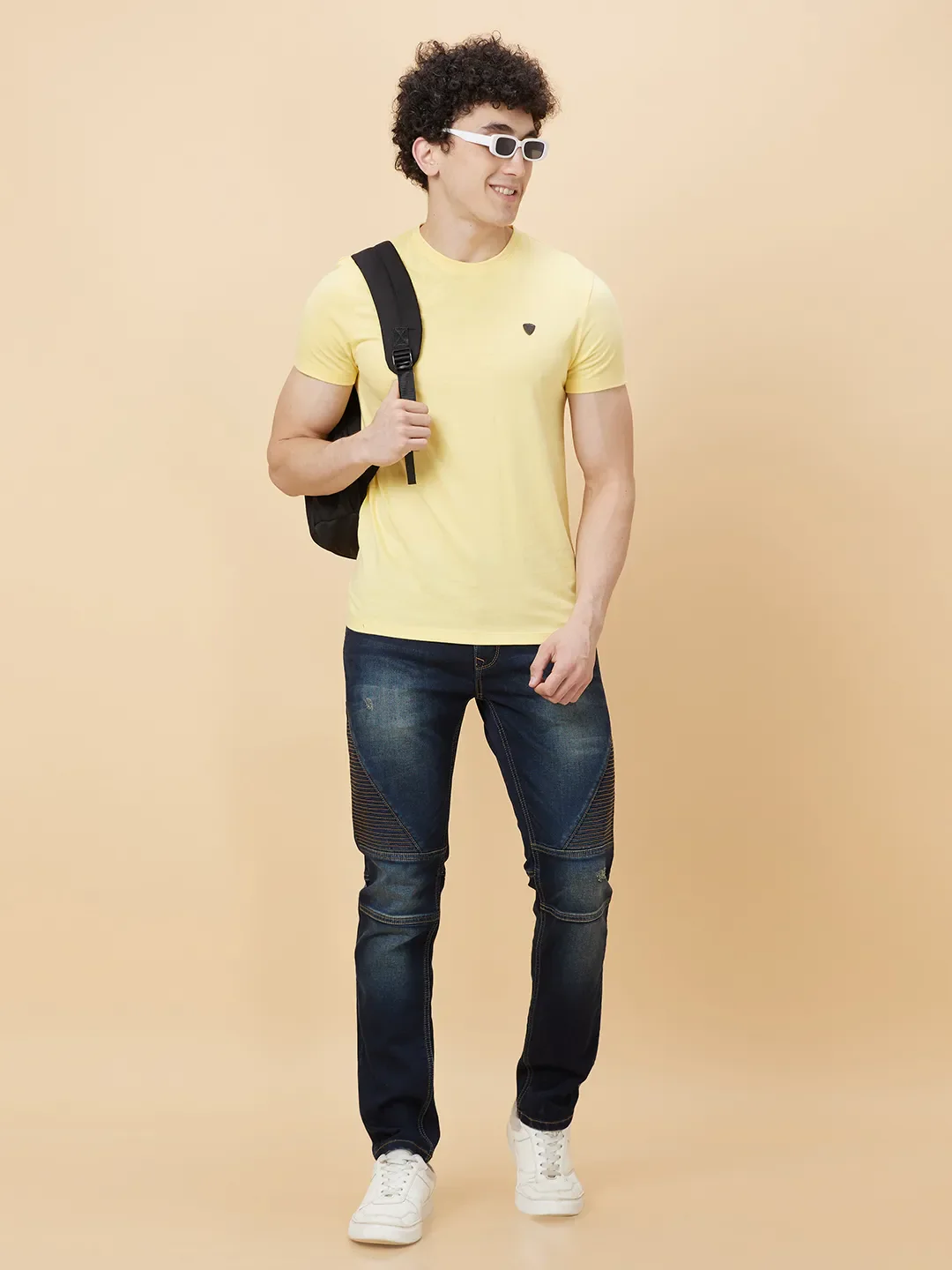Lemon Regular Fit Round Neck Men's T-Shirt by Being Human Clothing - Image 6