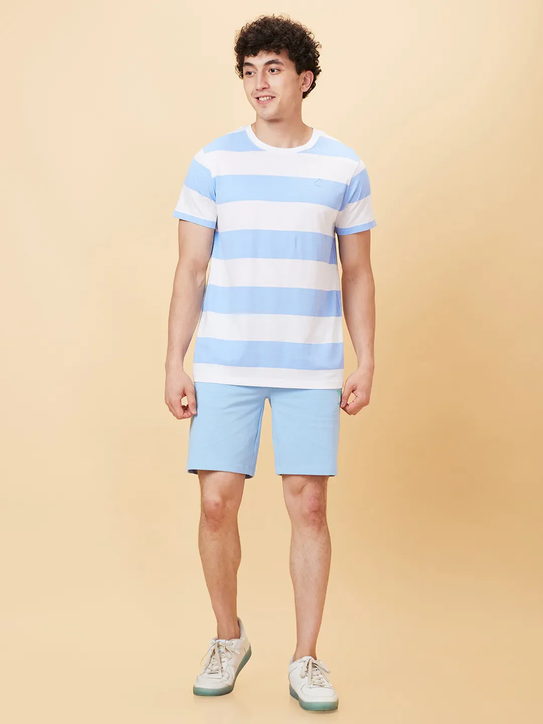 Off White Regular Fit Round Neck Men's T-Shirt by Being Human Clothing - Image 5
