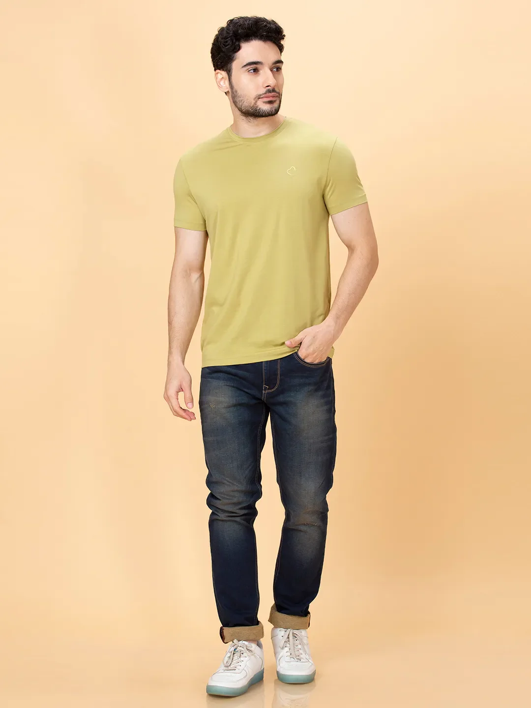 Pista Regular Fit Round Neck Men's T-Shirt by Being Human Clothing - Image 2