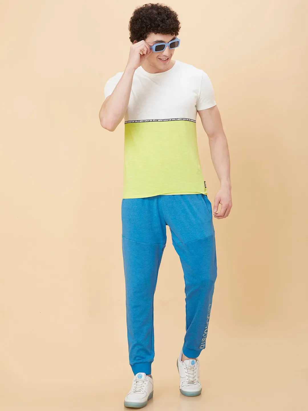 White Regular Fit Round Neck Men's T-Shirt by Being Human Clothing - Image 2