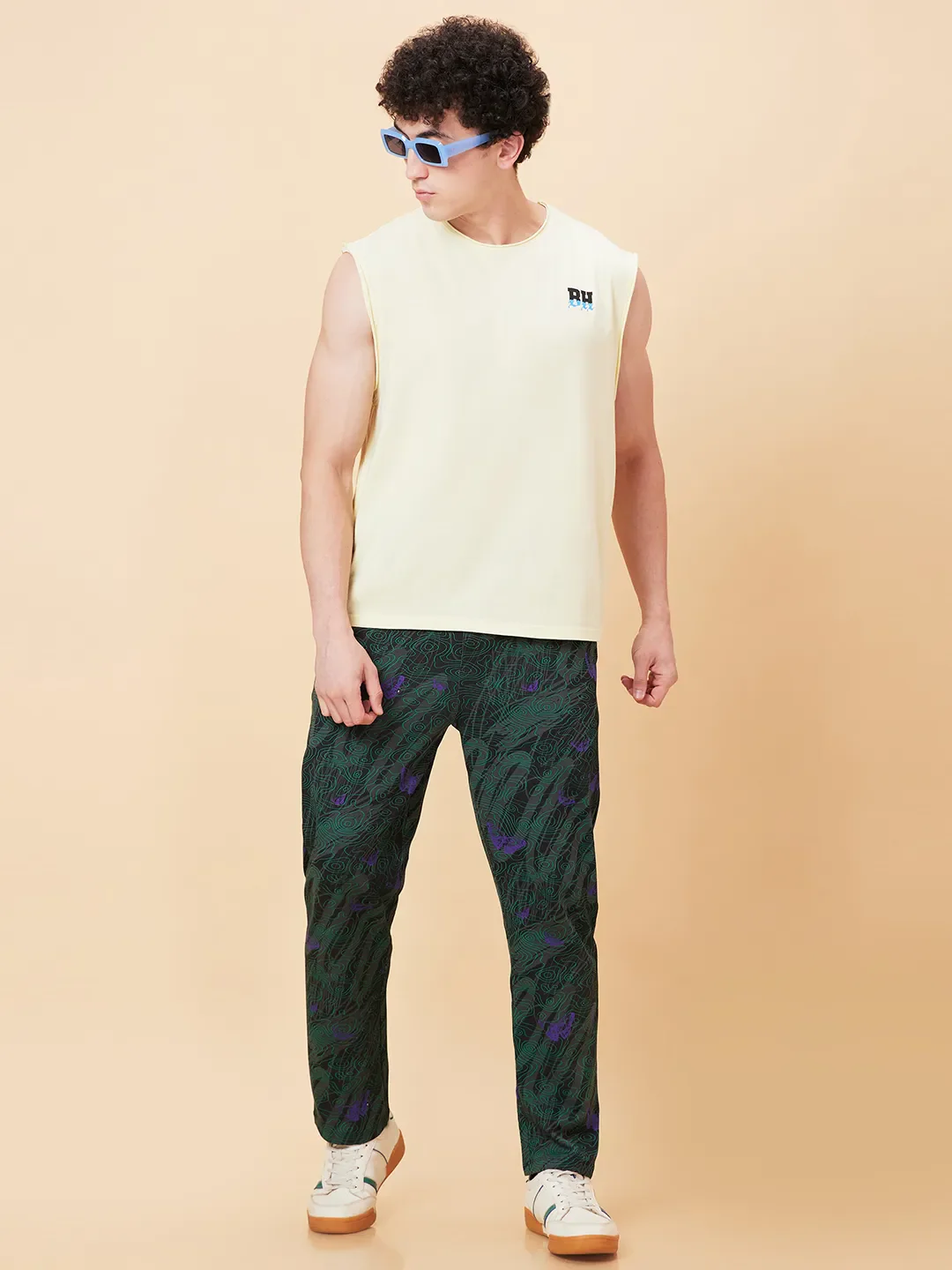 Grey Slim Wide Leg Fit Track Pants For Men By Being Human Clothing - Image 6